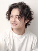 韓国マッシュ/ニュアンスパーマ/ダークアッシュ