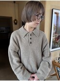 前上がりボブ