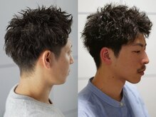 ーBOB（ボブ）ーソフトツイストパーマ[men's/金沢駅/ツイストスパイラル/ニュアンスパーマ/眉毛/学割U24]