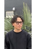 波巻きパーマ
