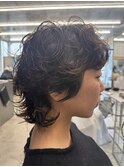 ワイドバング/ウェーブヘア