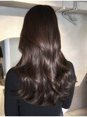 うるツヤオリーブベージュモテ髪色気エアリーカール美髪大人ヘア