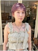 ハイトーンラベンダーショート