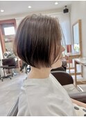 大人ボブスタイル/ヘーゼルグレージュ/30代40代50代60代