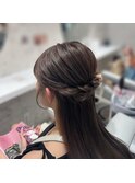 ハーフアップ/お呼ばれヘア/キレイめヘア