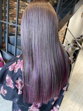 リジョイスヘア エン(REJOICE hair EN) グレー×ラベンダー