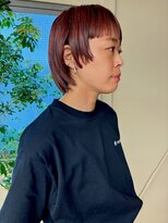 フェンヘアーアイス 中目黒(Fen.hair ici) 20代30代40代オレンジブラウンデザインカットショートボブ