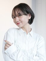 アルバム 池袋(ALBUM)&nbsp;ショートボブ前髪カット似合わせカット_F1350