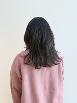 シュリンプ 東郷店(SHRIMP)&nbsp;ブルーグレージュ×レイヤースタイル