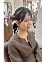 イタクラ 赤道店 (ITAKURA)&nbsp;ローポニー/編みおろし/ヘアアレンジ/ 結婚式ヘアアレンジ