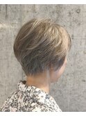 ミセスショート　オーガニックカラー　ハイライト　西区新町