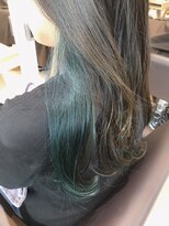 【Zina 銀座中央通り】インナーカラー×透明感スカイブルー