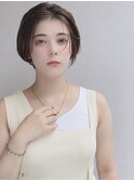 小顔涼しげショートボブ