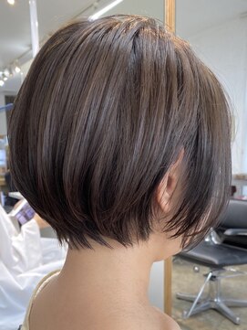エリマ 調布(elima) 丸みショートボブ◎20代30代40代イルミナカラーグレージュカラー