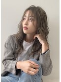 大人かわいい オリーブベージュ 韓国風 レイヤーカット