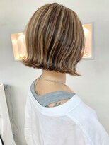 10代20代30代/外ハネボブ/ボブ/ハイライト/立体カラー