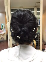 ヘアサロン ユニティ(Hair Salon Unity) くるりんぱ&ロープ編みシニヨン