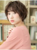 くすみカラーくせ毛風前下がりボブ大人可愛いa浦和20代30代40代