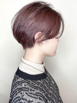 モリオフロムロンドン 原宿本店(morio from London) 【morio原宿】丸みショート　センターパート　赤みブラウン