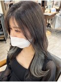 【山田】お客様スタイル☆インナーカラーコントラストグレージュ