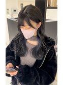 【mood】インナーカラーうる艶髪ディープブルージュアッシュ