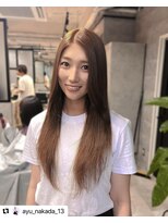 ルイス(L'wis)&nbsp;仲田歩夢ちゃん、ラテベージュ、シールエクステでロングスタイル