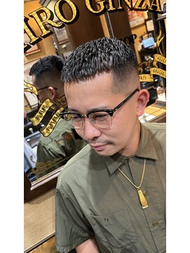 ヒロギンザバーバーショップ 大宮店(HIRO GINZA BARBER SHOP) 濡れパン　クロップ　スキンフェード　大宮