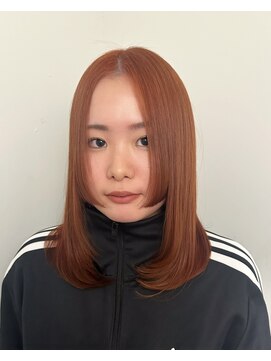 シェノン バイ アランスミシー 表参道(CHAINON by Alan smithee) オレンジカラーパッっと姫カットバング