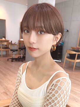 セイドット オモテサンドウ(Say. omotesando) ミニボブ最新トレンド 耳掛けショート say.重政 ブリーチ