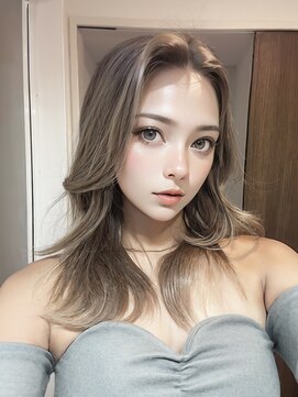 オリジンズヘアーセカンド 守谷店(Origins hair 2nd) 白髪ぼかし系シルバーベージュカラー×BYKARTE TR