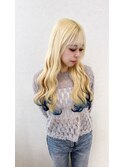 エンドカラー　グラデーションカラー　ブロンドヘア　YUKI