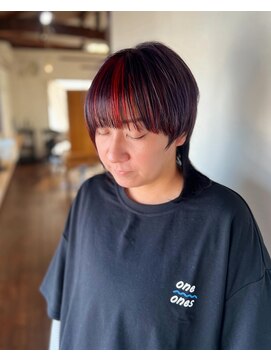 ラクレ(d.la cle) アシンメトリーカットとアシンメトリーカラー【ラクレ/西大分】