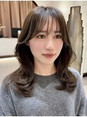 イメチェン外ハネボブ美髪ワイドバングミディアムレイヤーカット