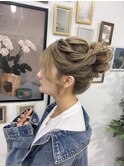 お団子ルーズアップ☆