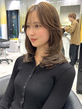 シティ(CITY) ワンカールミディアムレイヤー　2wayバング