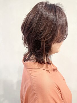 ラトリエコンタン(L´atelier Content) 【shima】ラフなレイヤースタイル/ミディアムウルフ