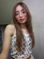 トレンチ(TRENCH) レイヤーカット ケアブリーチ ダブルカラー ベージュ