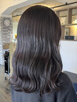 ヘアスペースブルーム エボリューション 庄内店(HAIR SPACE BLOOM evolution)&nbsp;【庄内店/カットカラー】ダークブラウン/ツヤ/ワンカラー