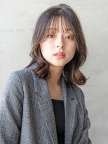 ケアリー 川西能勢口(Carelly)&nbsp;☆Beauty BESTスタイル/大人可愛いブルーカラーシースルーバング