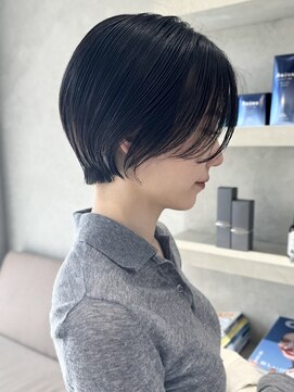 シベルバレー 横浜(sibell) ＊20代30代前髪なしショートハンサムショートレイヤー耳掛け