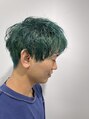 ファースト 北千住2号店(First) ハイトーンデザインカラーにパーマスタイル!