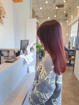 トイズファクトリー(Toys Factory) ロング×ボルドー