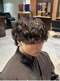 王道波巻きパーマ/メンズパーマ/波巻きパーマ/シャドウパーマ