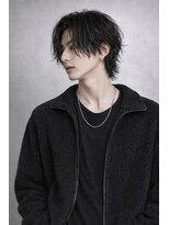 グレイバイニューヨークニューヨーク 京都北大路(Gray by NYNY) ミディアムウルフ×フェザーパーマ