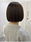 アッシュカラー×ボブ
