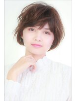 ラフヘアーアンドライフ 所沢東口店(LAF Hair&Life)&nbsp;軽やかで甘い印象のピンクベージュショート