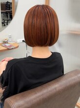 コットバイ ラヴェスト(Cott by lovest) 夏色◎オレンジブラウン×艶ボブ