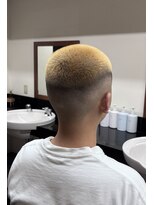 バーバーショップテト(barber shop tete)&nbsp;金髪ベリーショートフェード/スキンフェード