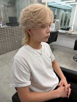 フェノメノン 栄(PHENOMENON) メンズカット/ケアブリーチ/ハイトーンホワイト