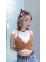 フィルムス 表参道(FILMS)&nbsp;ミニボブレイヤー/レイヤーカット/ウォームベージュ/前髪/表参道